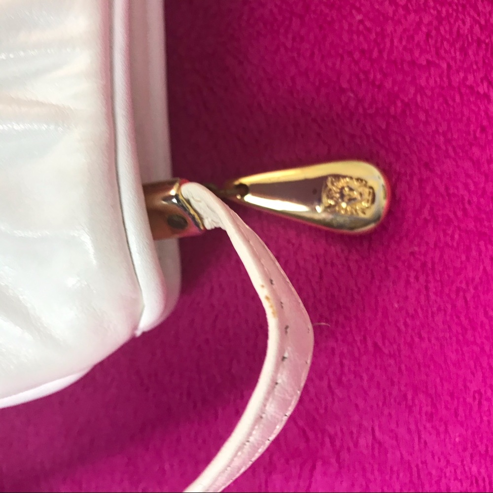 VTG Anne Klein for Calderon White Leather Purse - Picture 5 of 16